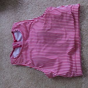 NWOT Size S Coral Reef Swim Red and White bikini top